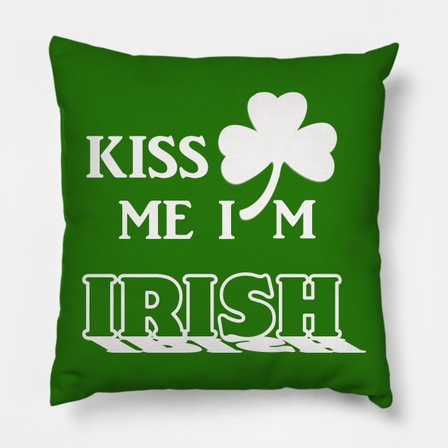 Kiss me I'm Irish Pillow by ESDesign