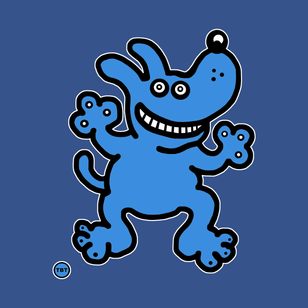 The Blue Dog by TBT-TSHIRTS