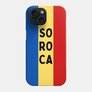 Soroca City in Moldovan Flag Colors Vertical Phone Case