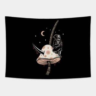 Skull and mashroom Tapestry