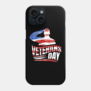 Salute For Our Troops US Flag 4th Of July Veterans Day Phone Case