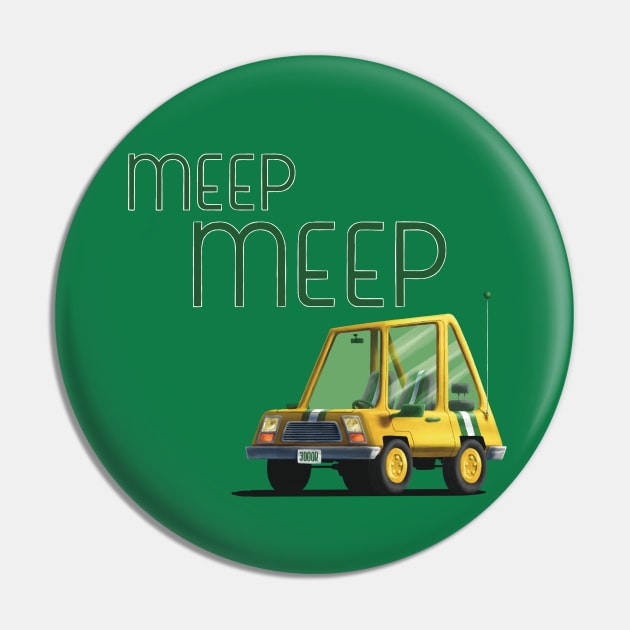 Meep Meep Pin by Gavin Otteson Art