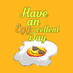 Egg-cellent Day Retro Games 8 Bit 80's 90's Attire T-Shirt