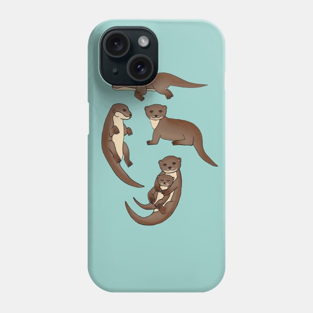 How We Love Each Otter Phone Case by tangerinetane