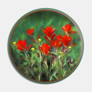 Indian Paintbrush Pin