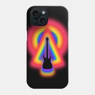 Rainbow Shadow Electric Bass Guitar Phone Case