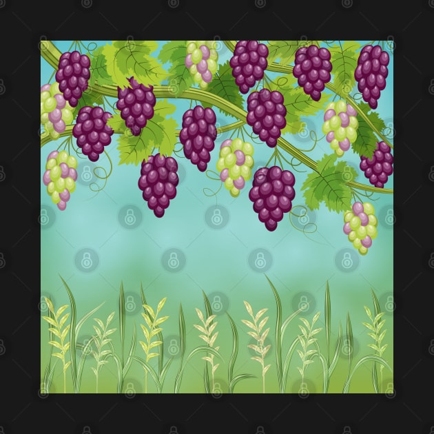 Grapes Vine by Designoholic