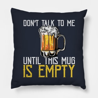 Funny Craft Beer Lover Drink Drinking Mens Gift Pillow