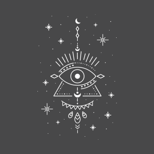 All seyeing eye with the cosmos T-Shirt