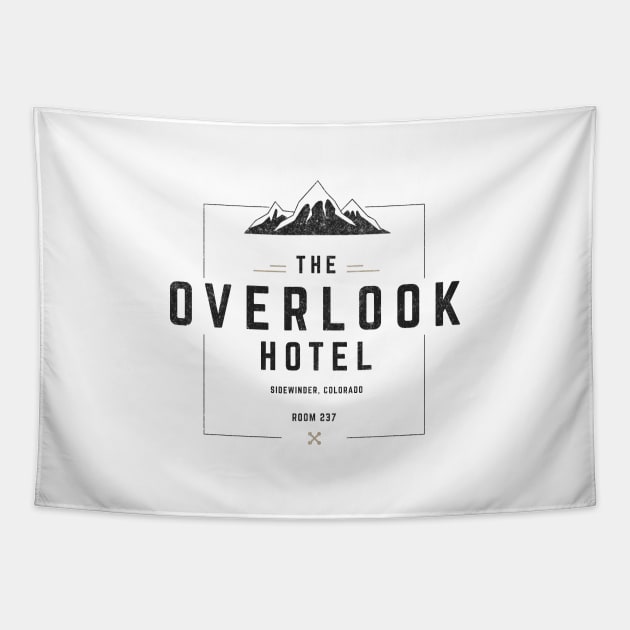 The Overlook Hotel - Sidewinder, Colorado - modern vintage logo Tapestry by BodinStreet