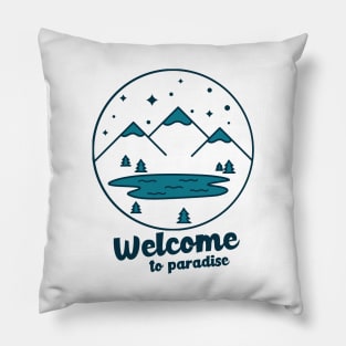 Welcome To Paradise Pillow