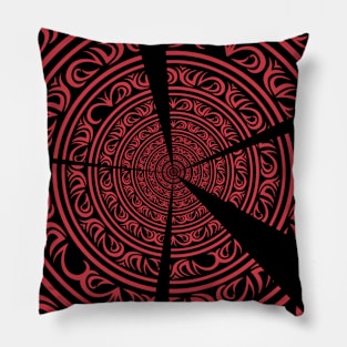 A Broken Mandala Pillow