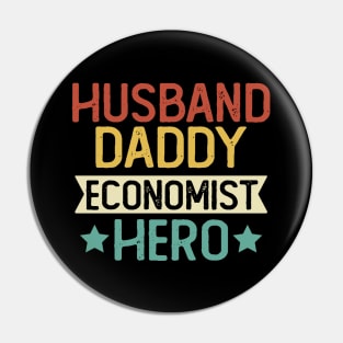 Husband Daddy Economist Hero Gift Economist Dad Gift Pin