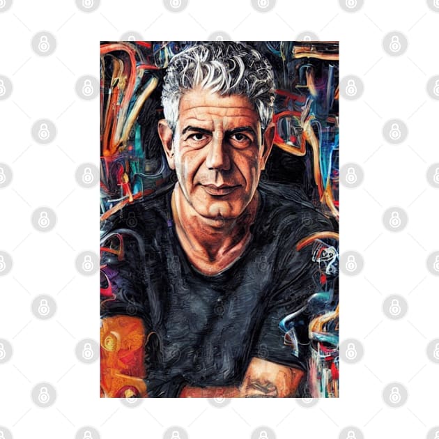 Anthony Bourdain by AbstractPlace