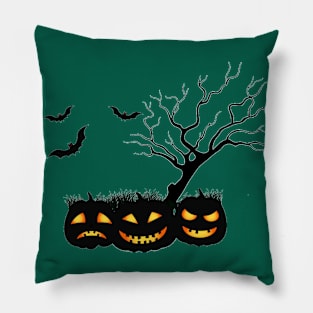 Halloween Season Scary Pumking Evil Tree Pillow