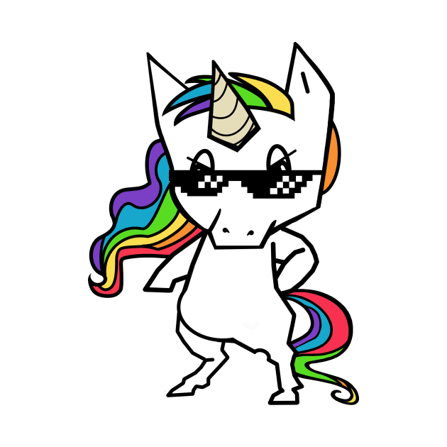 thug Unicorn by Zefkiel