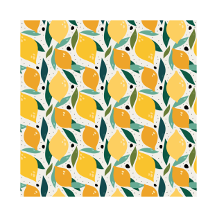Simple Fruit fruity Lemons Summer Pattern T-Shirt
