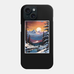 Lookout Pass ski Idaho usa Phone Case