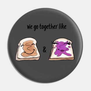 PB & J Peanut Butter and Jelly Lovers Pin