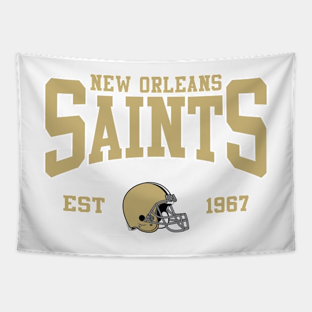 Retro New Orleans Football Tapestry by genzzz72