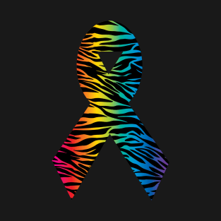 Awareness Ribbon - Rainbow T-Shirt