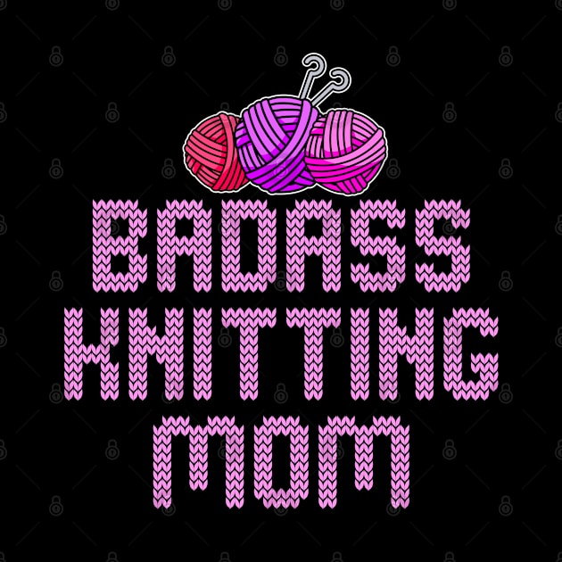 badass knitting mom by Jabinga