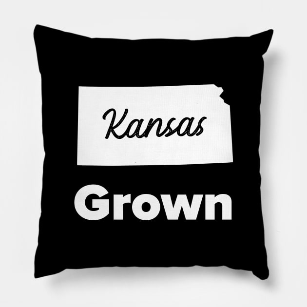 Kansas Grown Pillow by MessageOnApparel