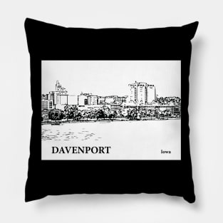 Davenport Iowa Pillow