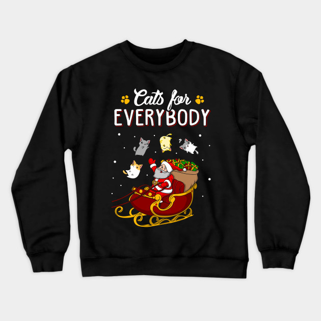 Cats For Everybody Cat Lover Ugly Christmas Sweater Cats