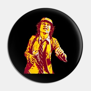 ANGUS YOUNG ACDC GUITARIST Pin