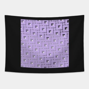 toned rectangular with centre square linear repetitive pattern - background Tapestry