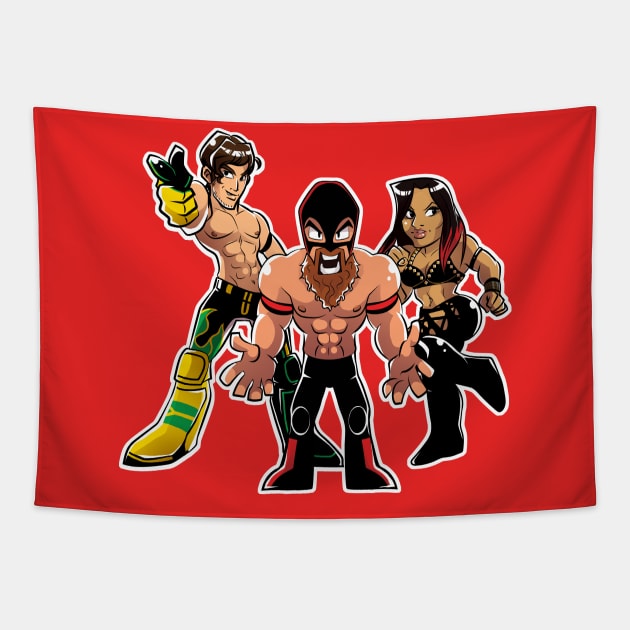 Lucha Underground Trios Champs Tapestry by GalaxyEggToast