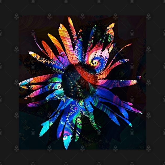 Abstract Rainbow Daisy by Kenen's Designs