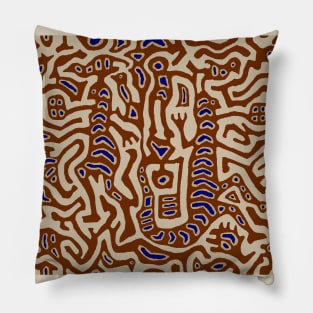 Shaman Serpent Spirits - San Blas Islands Pillow