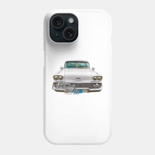 1958  Chevrolet Bel Air 2 Door Sedan Phone Case