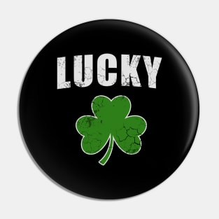 Lucky Irish Shamrock Ireland St Patrick's Day Pin