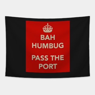 Bah Humbug and Pass the Port Tapestry