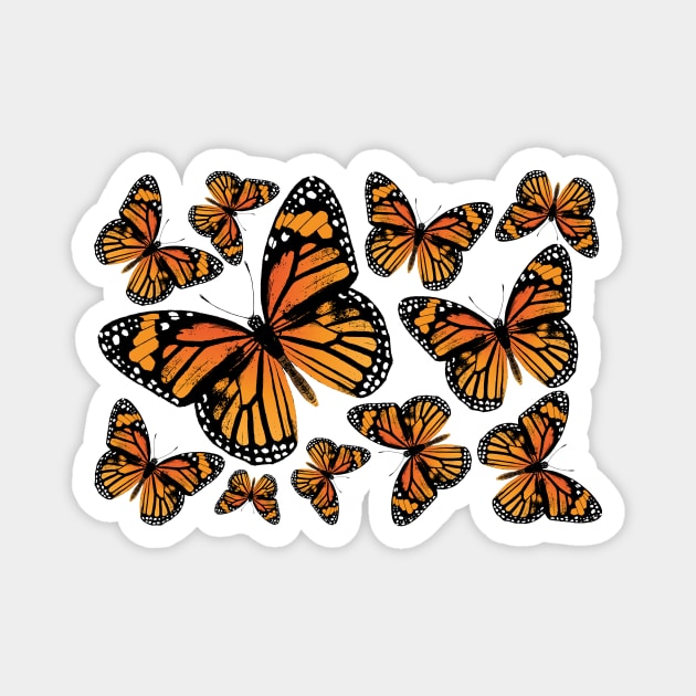 Monarch Butterflies | Monarch Butterfly | Vintage Butterflies | Butterfly Patterns | Magnet by Eclectic At Heart