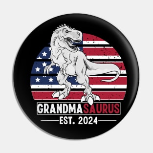 1st Time GrandMa EST 2024 New First GrandMa 2024 Pin