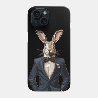 rabbit gentleman Phone Case