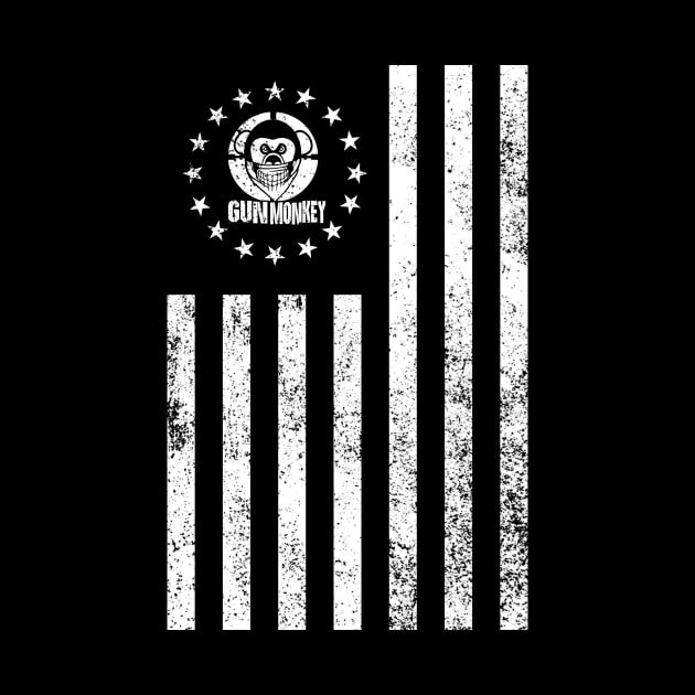 Gun Monkey Flag by Wooly Bear Designs