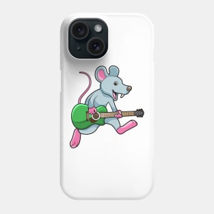 Mouse at Music with Guitar Phone Case