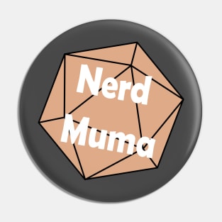 Nerd Muma Dice (orange) Pin