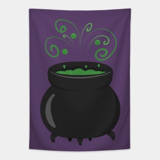 Bubbling Potion in a Cauldron Tapestry