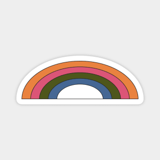 Retro Rainbows 1970 Magnet