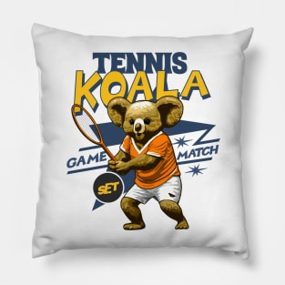 Tennis Koala bear game set match Pillow