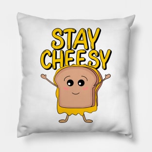 Stay Cheesy Kawaii Grilled Cheese Pillow