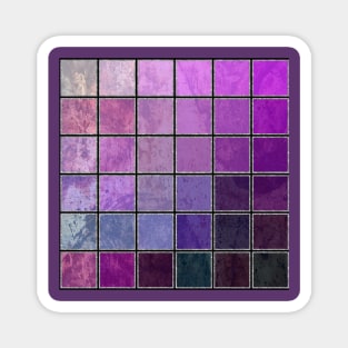 Purple Iridescent Mosaic Tile Magnet