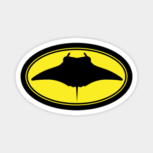 Manta Ray Stingray Logo Magnet