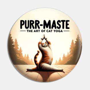 Zen Whiskers - Cat Yoga Master Pin